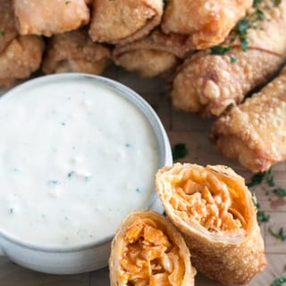 buffalo chicken dip eggroll